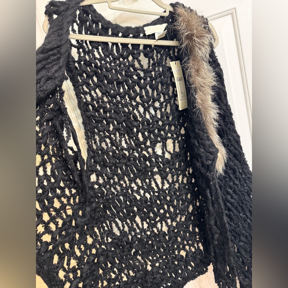 AVIU Long Knitted Vest in Mohair, Wool and Cashmere, Size 42, New with Tags! - Picture 13 of 16